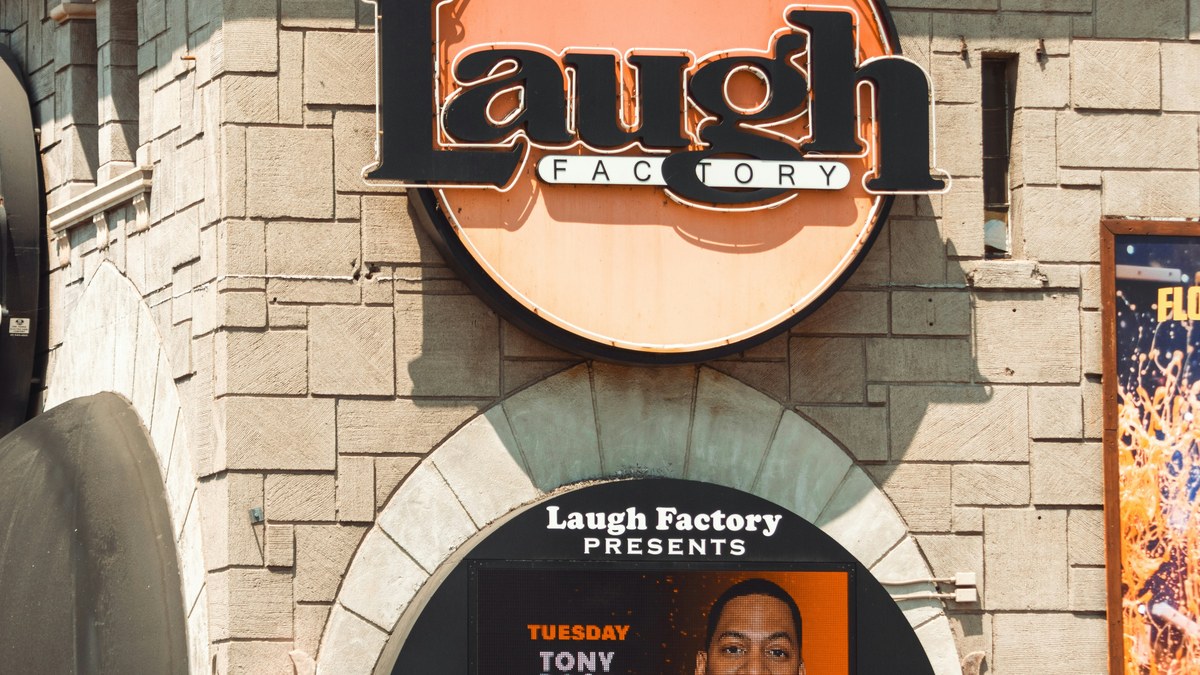 Laugh Factory exterior signage