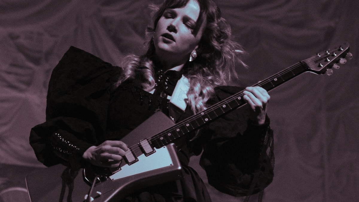 Guitarist performing on stage